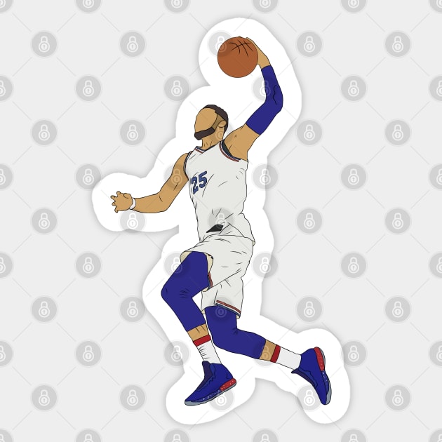 Ben Simmons Slam Dunk Sticker by rattraptees